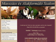 Tablet Screenshot of krisztinamasszazs.hu